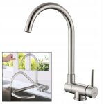 Lonheo - mitigeur cuisine rabattable pivotant � 360�robinet de cuisine avec poign�e pliable contre fen�tre ...