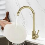 Lonheo robinet cuisine, mitigeur evier flexible rotatif � 360�, mitigeur cuisine acier inoxydable avec ...