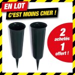 Offre en lot : 1 lot de 2 vases