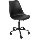 Lot de 1 chaise de bureau tulipe pivotant tabouret de travail fauteuil de bureau ergonomique hauteur ...