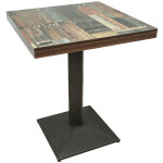 Yongqing - lot de 1 table carre  pied unique style rtro 606075cm