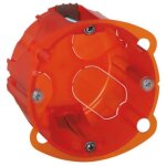 Lot de 10 bo�tes � encastrer 1 poste batibox multimat�riaux - legrand