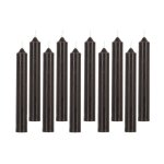 Comptoirdelabougie - lot de 10 bougies bâton 'hugo' 16cm noir Comptoirdelabougie - lot de 10 bougies bâton 'hugo' 16cm noir