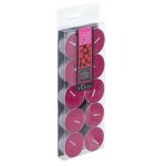Comptoirdelabougie - lot de 10 bougies chauffe - plat parfum�es 3, 7cm framboise
