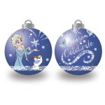 Lot de 10 boules de nol 6cm - la reine des neiges ii