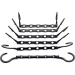 Lot de 10 cintres magiques organisateur de noir 38cm cintre garde - robe rangement pour v�tements gain ...