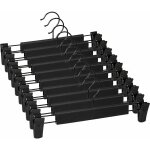 Lot de 10 cintres pour pantalon, cintres porte - jupes, avec 2 pinces antidrapants et rglables, pour ...