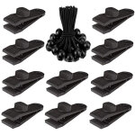 Lot de 10 clips de b�che clips d'auvent tendeur tendeur �lastique pour tentes, capotes, auvents, banni�res, ...