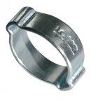 Lot de 10) collier de serrage � deux oreilles - acier zingu� 31 - 34 mm