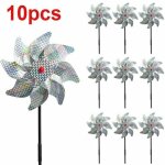 Lot de 10 effaroucheurs d'oiseaux décoratifs pour jardin, anti - pigeon, anti - oiseaux, moulin à vent ... Lot de 10 effaroucheurs d'oiseaux décoratifs pour jardin, anti - pigeon, anti - oiseaux, moulin à vent ...