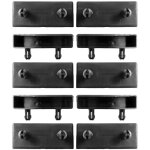 Scm cr�ations - lot de 10 embouts latte 60mm attaches plastique renforc� sommier lit canap� clic clac ...