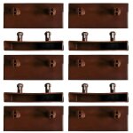 Lot de 10 embouts de latte 60mm marron attaches plastique renforc� sommier lit canap� clic clac bz fixation ...