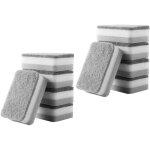 Lot de 10 �ponges de nettoyage lavables pour cuisine, salle de bain, vaisselle, casseroles, po�les - ...