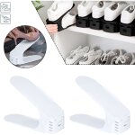 Lot de 10 �tag�res � chaussures r�glables blanc - uisebrt