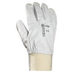 Eurotechnique - lot de 10 paires de gants manutention fleur chvre poignet tricot taille 11