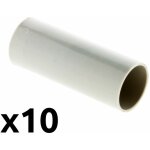 Zenitech ? manchons pvc rigides 16mm ? lot de 10 ? connexion robuste pour installations �lectriques et ...