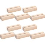 Lot de 10 porte - cartes en bois pour num�ros de table / affiches porte - cartes en bois pour �tiquettes ...