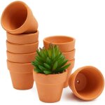 Lot de 10 pot de succulent en terre pots de fleurs en argile avec trou de drainage pour int�rieur et ...