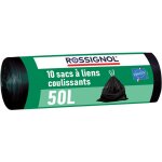 Lot de 10 sacs - poubelle 50l fabriqu en france - bagy rossignol