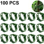 Lot de 100 clips de support pour plantes, clips de support de jardin, clips de jardin, vigne, vigne de ...