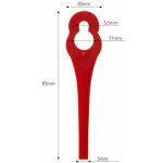 Lot de 100 lames en plastique pour coupe - bordure ? compatibles florabest frta 20 a1, fat 18b3 ? conception ...
