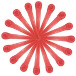 Lot de 100 lames en plastique compatibles avec coupe - bordure gardena, lames de rechange pour coupe ...