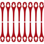 Lot de 100 lames en plastique de rechange pour coupe bordure florabest lidl - longueur 8, 3cm