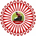 Lot de 100 lames en plastique de rechange pour coupe bordure florabest lidl frta 20 a1, fat 18b3, frt18a ...