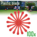 Lot de 100 lames de rechange pa6 rotorcut compatibles avec le coupe - bordures gardena, lame en plastique ...