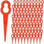 Lot de 100 lames de rechange en plastique pour coupe - bordures einhell bg - ct 18 li, rg - ct 18 / 1 ...