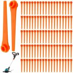 Lot de 100 lames de rechange en plastique pour coupe - bordures gardena 9823 9825 9820 9821 lames dbroussaill ...