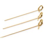 Lot de 100 pics alimentaires en bambou l 110 mm - was germany