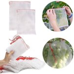 Lot de 100 sacs en filet anti - insectes, filet de jardin protection en nylon, sac protection fruits ... Lot de 100 sacs en filet anti - insectes, filet de jardin protection en nylon, sac protection fruits ...