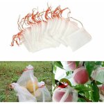 Lot de 100 sacs en filet anti - insectes, filet de jardin protection en nylon, sac protection fruits ...