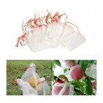 Lot de 100 sacs en filet anti - insectes, filet de jardin protection en nylon, sac protection fruits ...
