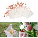 Lot de 100 sacs en filet anti - insectes, filet de jardin protection en nylon, sac protection fruits ...