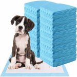 Lot de 100 tapis �ducateurs pour chien chiot, tapis hygi�nique absorbant inf�rieure imperm�able, anti ...