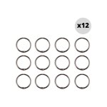 Lot de 12 anneaux pour rideaux de douche ringo small cuivr� spirella