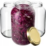 Kadax - lot de 12 bocaux de conservation en verre de 4 l - fi100 mm - pour conservation - verres ronds ... Kadax - lot de 12 bocaux de conservation en verre de 4 l - fi100 mm - pour conservation - verres ronds ...