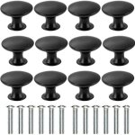 Lot de 12 boutons de tiroir vintage en laiton antique de 30 mm de diam�tre?poign�e de meubles de cuisine ...