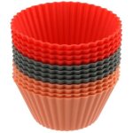Lot de 12 caissettes muffins en silicone 7 cm dr. oetker flexxibel love