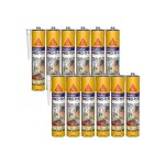 Sika ? lot de 12 mastics colles 300ml ? mastic - colle � polym�risation rapide ? haute adh�rence pour ...