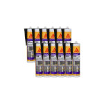Sika ? lot de 12 mastics silicone 300ml ? pour joints de menuiserie et vitrages ? couleur anthracite ...
