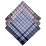 Lot de 12 mouchoirs homme rouen 50x50 cm 100% coton