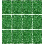 Lot de 12 plantes artificielles mur 40 x 60 cm panneau mat artificiel imperméable mur de plantes, brise ... Lot de 12 plantes artificielles mur 40 x 60 cm panneau mat artificiel imperméable mur de plantes, brise ...