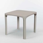 Lot de 14 tables carr�es en polyrotin 80x80 pour ext�rieur jardin bar terrasse restaurant grand soleil ...