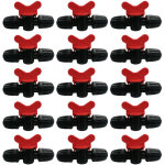 Lot de 15 vannes pour syst�me d'irrigation � goutte � goutte en tuyau pe de 16mm avec raccords � verrouillage ...