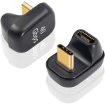 Lot de 2 adaptateurs usb c 40gbps, adaptateur d'extension usb c m�le vers femelle supports 8k@60hz et ...