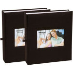 Lot de 2 albums photos � pochettes 11. 5 x 15 cm - 2 x 200 photos soit 400 photos - noir - livraison ...