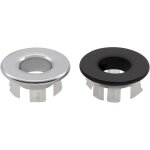 Lot de 2 anneaux de trop - plein pour �vier trou rond couvercle d'�vier trou de vidange pi�ces de rechange ...